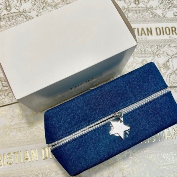 4 x DIOR beauty denim cosmetic pouch bag Limited Edition 2024 - Picture 3 of 6